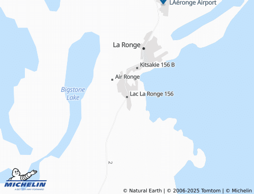 MICHELIN Lac La Ronge 156 map - ViaMichelin