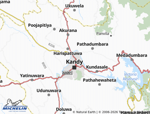 MICHELIN Pitakanda Gama map - ViaMichelin