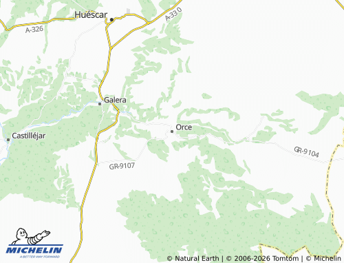 MICHELIN-Landkarte Orce - ViaMichelin
