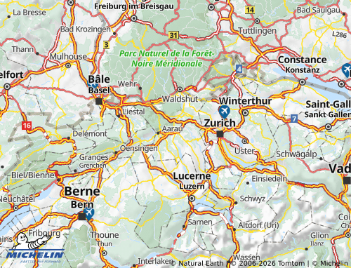 MICHELIN-Landkarte Lenzburg - ViaMichelin