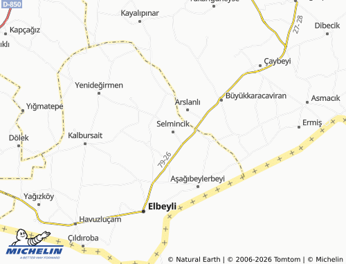 MICHELIN Selmincik map - ViaMichelin