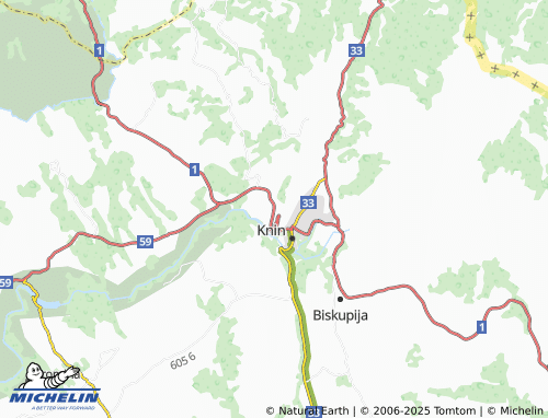MICHELIN Brdaši map - ViaMichelin