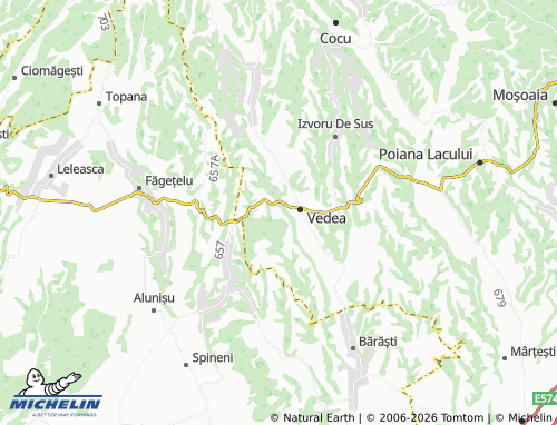 MICHELIN Vârșești map - ViaMichelin
