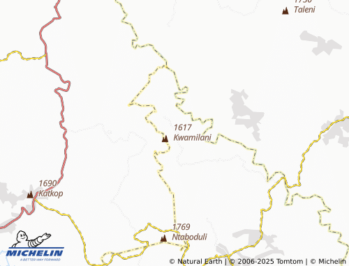 MICHELIN Mbhulanja map - ViaMichelin