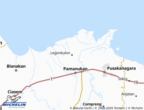 MICHELIN Legonkulon map - ViaMichelin