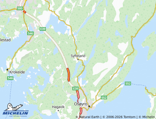MICHELIN-Landkarte Syfteland - ViaMichelin