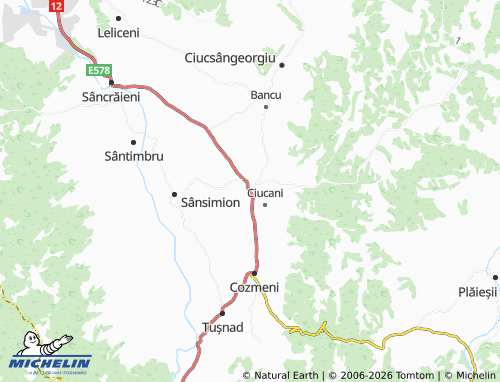 Mappa MICHELIN Sânmartin - ViaMichelin