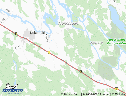 MICHELIN-Landkarte Kupparikallio - ViaMichelin
