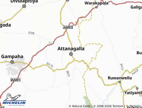 Mappa MICHELIN Attanagalla - ViaMichelin