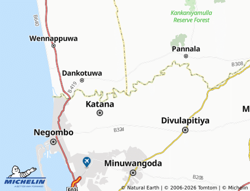 Mappa MICHELIN Otharawadiya - ViaMichelin