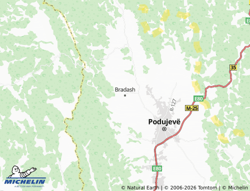 Carte MICHELIN Bradash - ViaMichelin