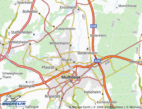 Mappa MICHELIN Kingersheim - ViaMichelin