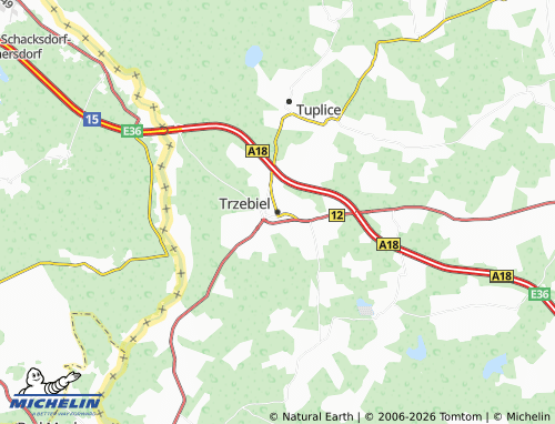 MICHELIN-Landkarte Triebel - ViaMichelin