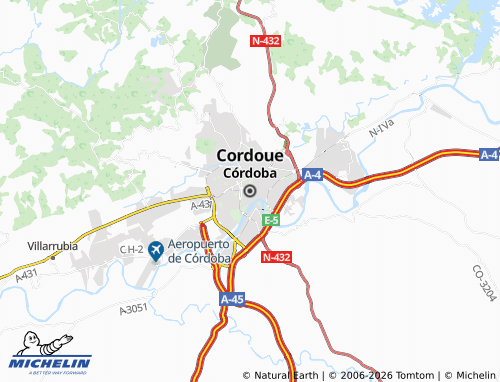 MICHELIN Córdoba map - ViaMichelin