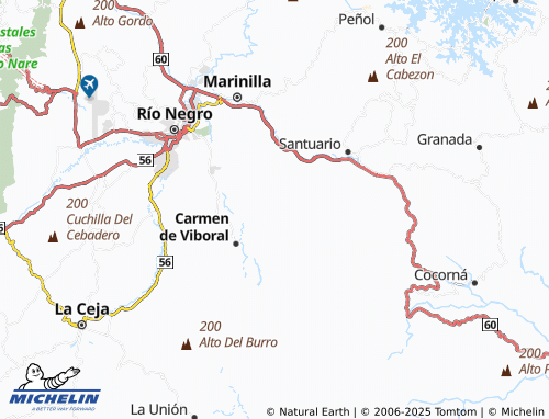 MICHELIN Rivera map - ViaMichelin