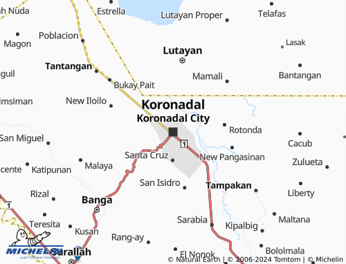 MICHELIN Koronadal City map - ViaMichelin