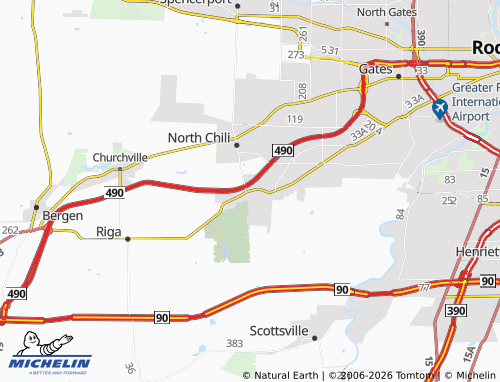 Mapa MICHELIN West Chili - ViaMichelin