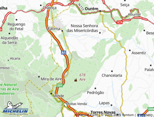 Mapa MICHELIN Casalinho Farto - ViaMichelin