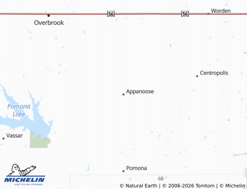 Mappa MICHELIN Appanoose - ViaMichelin