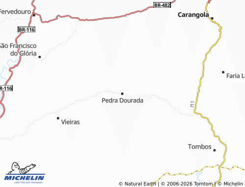 Mapa MICHELIN Pedra Dourada - ViaMichelin