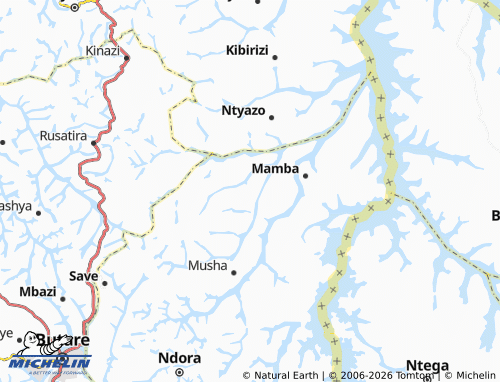 MICHELIN Gikonko map - ViaMichelin