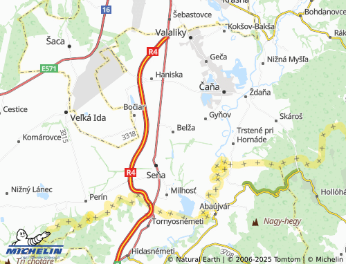 MICHELIN Belža map - ViaMichelin