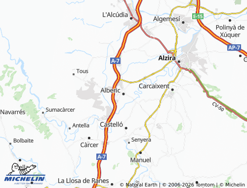 Mappa MICHELIN Alberic - ViaMichelin