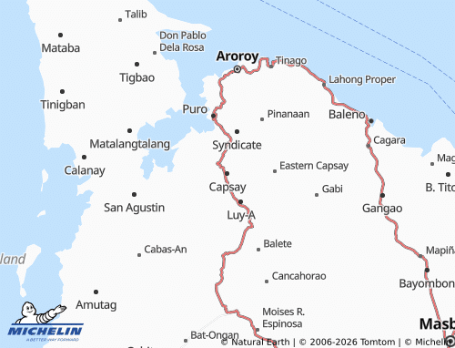MICHELIN Capsay map - ViaMichelin