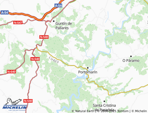 MICHELIN Vedro (San Martiño) map - ViaMichelin