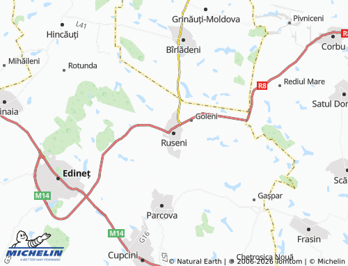 MICHELIN-Landkarte Ruseni - ViaMichelin