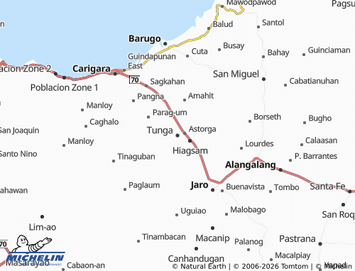MICHELIN Tunga map - ViaMichelin