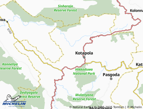 MICHELIN Pussawela map - ViaMichelin
