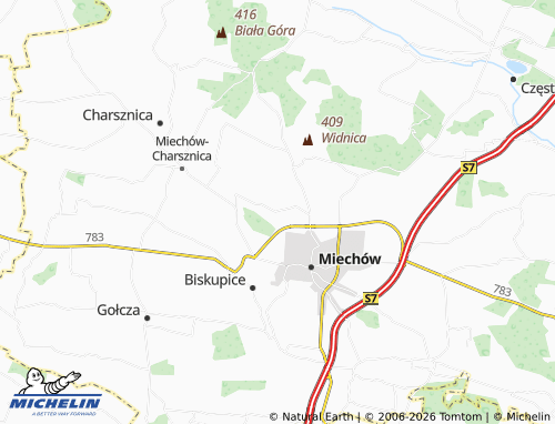 Carte MICHELIN Zagórzyce - ViaMichelin