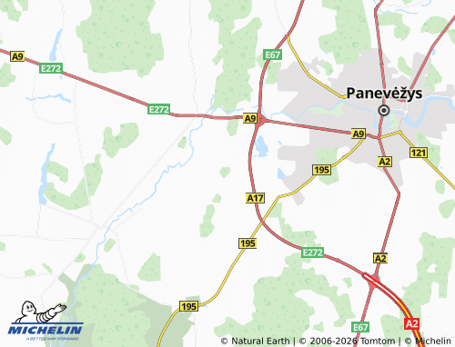 Mapa MICHELIN Berniūnai - ViaMichelin