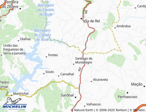 MICHELIN Salgueira map - ViaMichelin