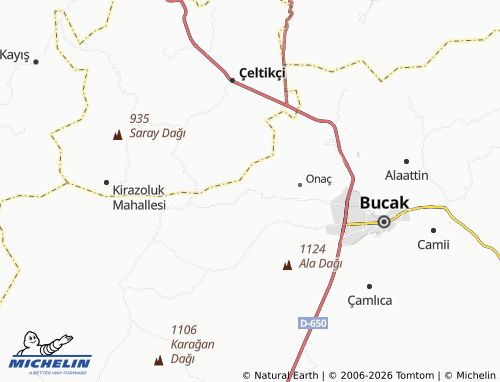 Kaart MICHELIN İncirdere - ViaMichelin