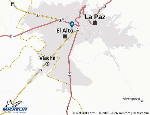 Mapa MICHELIN Achocalla - ViaMichelin
