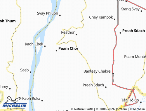 Mappa MICHELIN Krang Ta Yang - ViaMichelin
