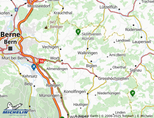 MICHELIN Enggistein map - ViaMichelin