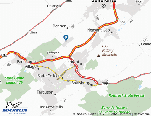 Mappa MICHELIN Houserville - ViaMichelin