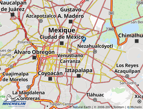 MICHELIN Unidad Habitacional Morelos map - ViaMichelin
