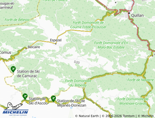 Mapa MICHELIN Rodome - ViaMichelin