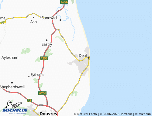 Carte MICHELIN Sholden - ViaMichelin