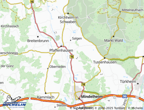 MICHELIN-Landkarte Hausen - ViaMichelin