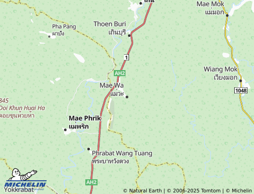 Mapa MICHELIN Mae Wa - ViaMichelin