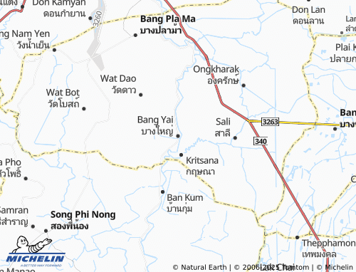 MICHELIN Bang Yai map - ViaMichelin