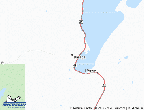 Kaart MICHELIN Baraga - ViaMichelin