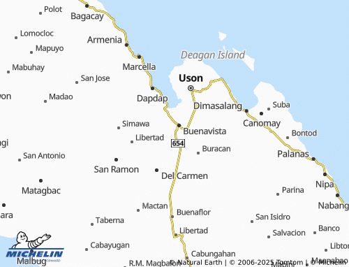 Carte MICHELIN Del Rosario - ViaMichelin