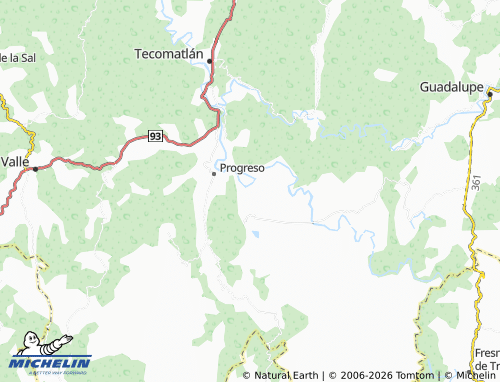 MICHELIN Peña Colorada map - ViaMichelin