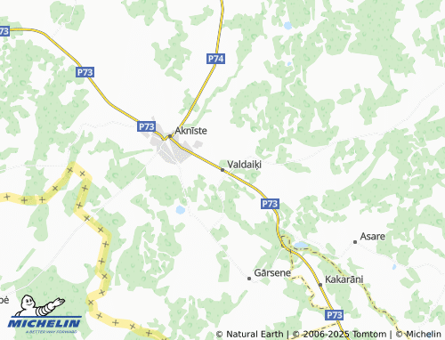 Carte MICHELIN Valdaiķi - ViaMichelin